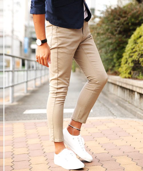 セール スキニー アンクル パンツ メンズ ストレッチ スリム チノパン カツラギストレッチスキニーアンクルパンツ スキニーパンツ アンクルパンツ ストレッチパンツ ア ラグスタイル Luxstyle Magaseek