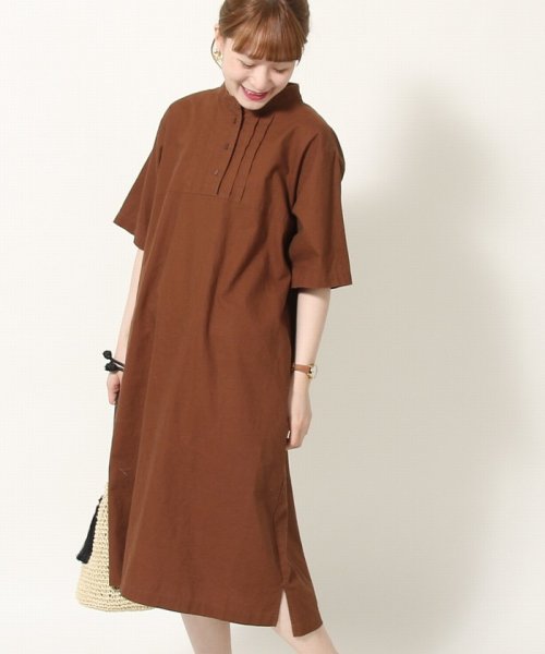 セール リンネル 7月号掲載 綿麻ピンタックワンピース コーエン Coen Magaseek