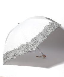 LANVIN Collection(umbrella)(ランバンコレクション（傘）)/LANVIN COLLECTION 晴雨兼用傘 ミニ傘 オーガンジー刺繍/オフホワイト