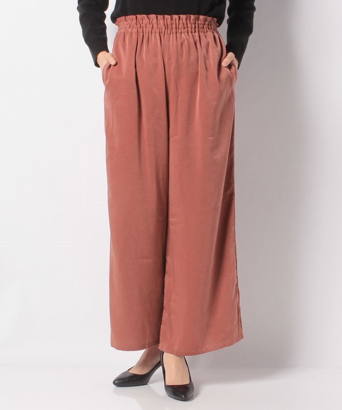 セール Ur サテンギャザーワイドパンツ 501931681 アーバンリサーチ アウトレット Urban Research Outlet Magaseek