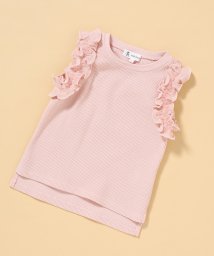 ROPE' PICNIC　KIDS(ロぺピクニックキッズ)/【ROPE' PICNIC KIDS】ワッフルフリルトップス/ピンク（63）