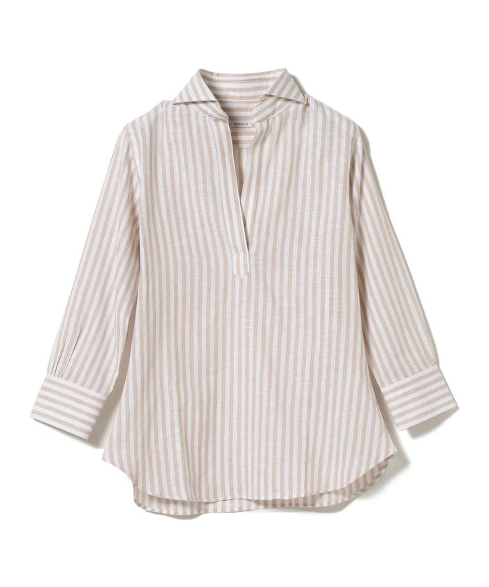 セール Orian ロンドンストライプ スキッパーシャツ ビームス アウトレット Beams Outlet Magaseek