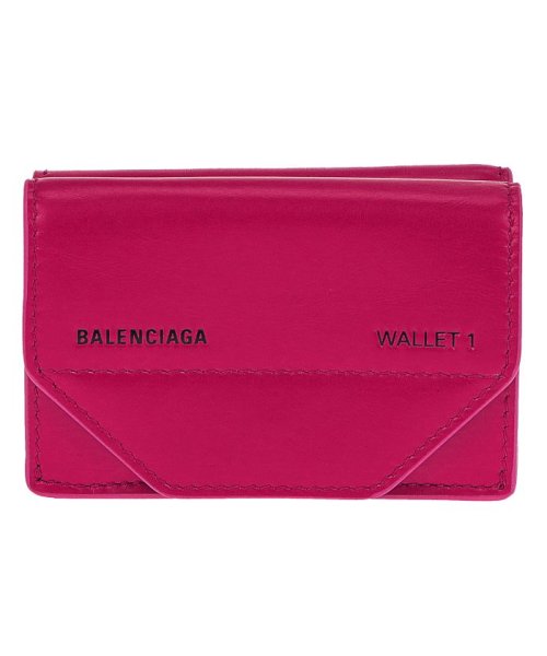 BALENCIAGA(バレンシアガ)/BALENCIAGA 529098 三つ折り財布/ROSEMAGENTA/LNOIR