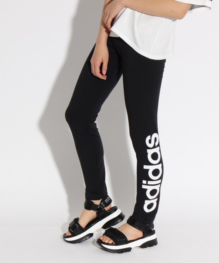 Adidas サイドロゴスパッツ ピンク ラテ Pink Latte Magaseek