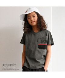 RAT EFFECT(ラット エフェクト)/切替ポケットTシャツ/チャコールグレー