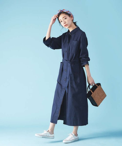 セール タイプライターシャツワンピース ルージュヴィフラクレ Rouge Vif La Cle Magaseek