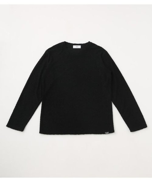 AZUL by moussy(アズールバイマウジー)/BIG PILE LONG SLEEVE/BLK