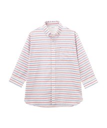 MAC HOUSE(men)(マックハウス（メンズ）)/Free Nature Linen 七分袖シャツ 391105MH/ホワイト