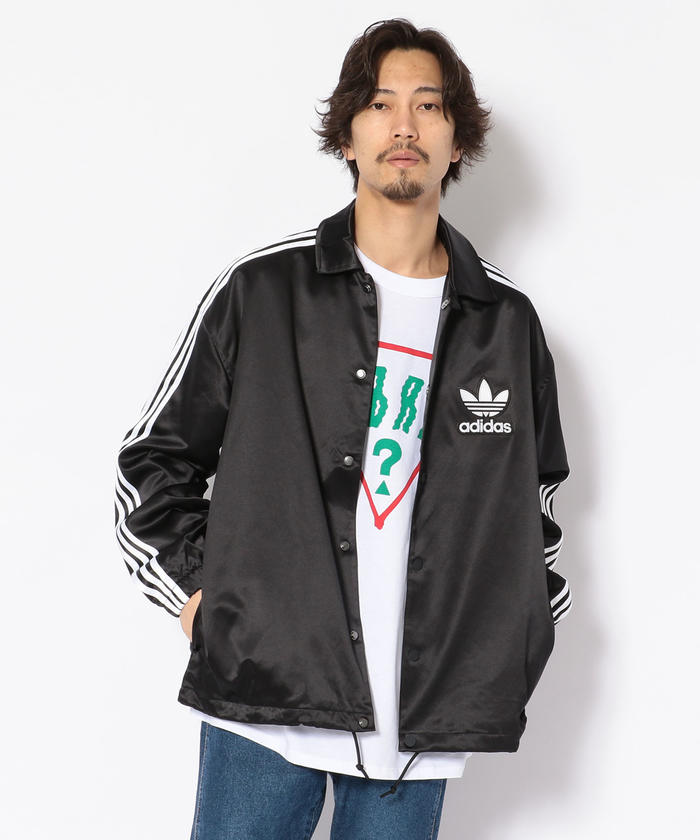 adidas originals/アディダスオリジナルス/サテンコーチジャケット ...