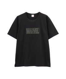 MAC HOUSE(men)(マックハウス（メンズ）)/LOVE－T MARVEL ボックスロゴTシャツ 932040MH/ブラック