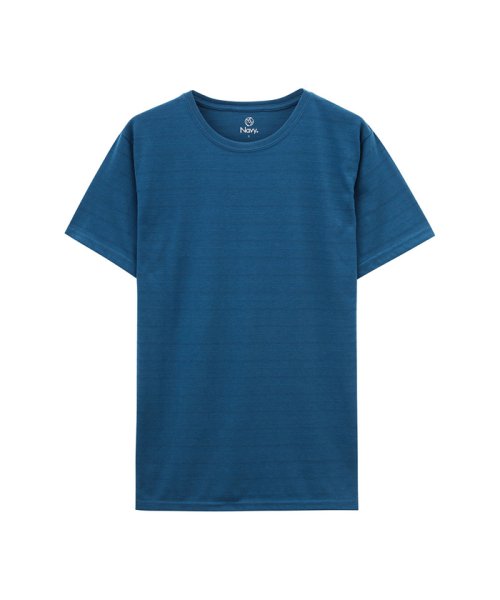 MAC HOUSE(men)(マックハウス（メンズ）)/Navy ネイビー 倍速 ドライTシャツ MH/03622SS/ブルーグリーン