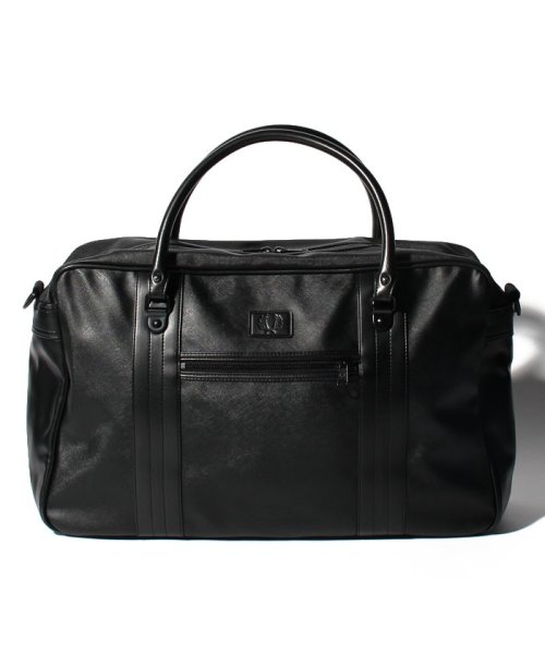 FRED PERRY(フレッドペリー)/【FRED PERRY】FRED PERRY L3205 SAFFIANO OVERNIGHT BAG BLACK/BLACK