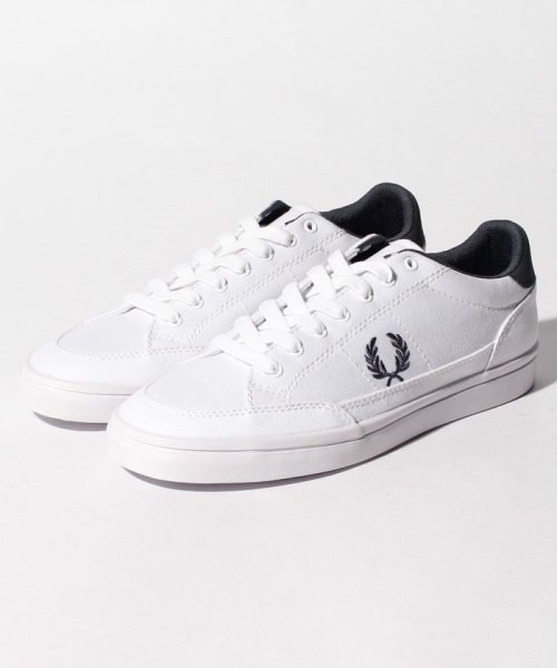 FRED PERRY(フレッドペリー)/【FRED PERRY】FRED PERRY DEUCE CANVAS B4101 WHITE/WHITE