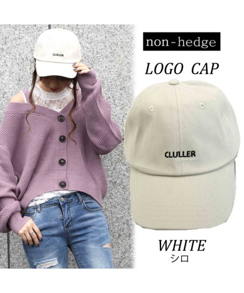 non-hedge(ノンヘッジ)/ロゴCAP/ホワイト