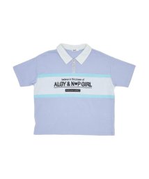 ALGY(アルジー)/ニコプチコラボリングジップ衿付きTシャツ/ラベンダー
