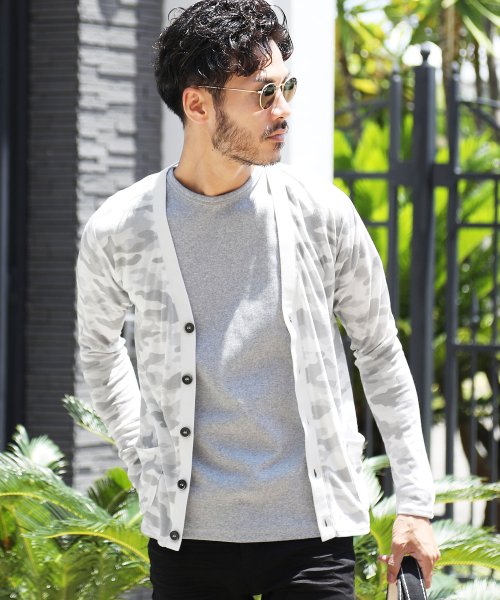 セール ジギーズショップ Jiggys Shop カラー ニットカーディガン カーディガン メンズ カーデ ニットソー 薄手 Magaseek