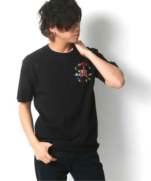 MARUKAWA(マルカワ)/【CONVERSE】コンバース ロゴサガラ刺繍 半袖Tシャツ/柄B
