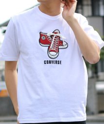 MARUKAWA(マルカワ)/【CONVERSE】コンバース シューズシューレース 半袖Tシャツ/ホワイト