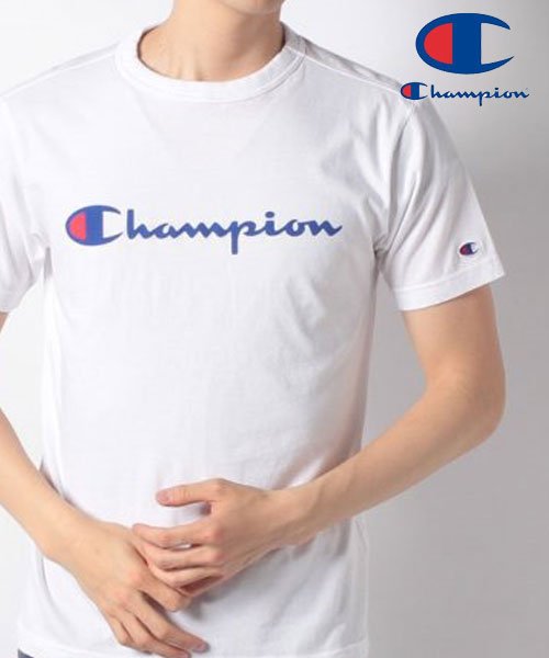 MARUKAWA(マルカワ)/【Champion】チャンピオン ロゴ Tシャツ 半袖T/ホワイト