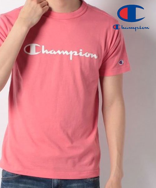 MARUKAWA(マルカワ)/【Champion】チャンピオン ロゴ Tシャツ 半袖T/ピンク