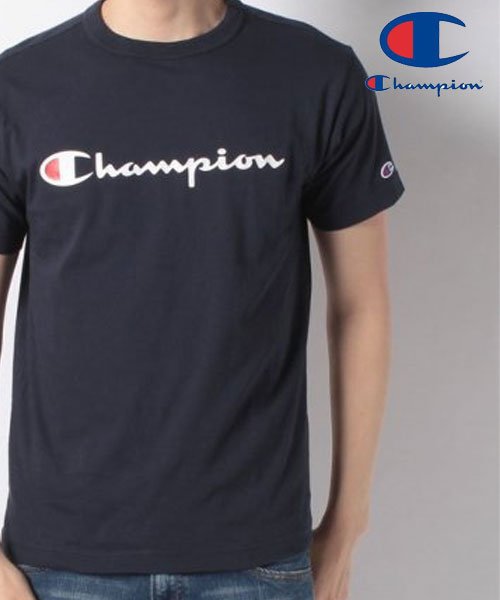 MARUKAWA(マルカワ)/【Champion】チャンピオン ロゴ Tシャツ 半袖T/ネイビー