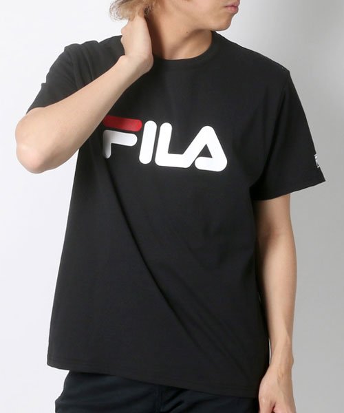 MARUKAWA(マルカワ)/【FILA】フィラ ロゴ 半袖Tシャツ/ブラック