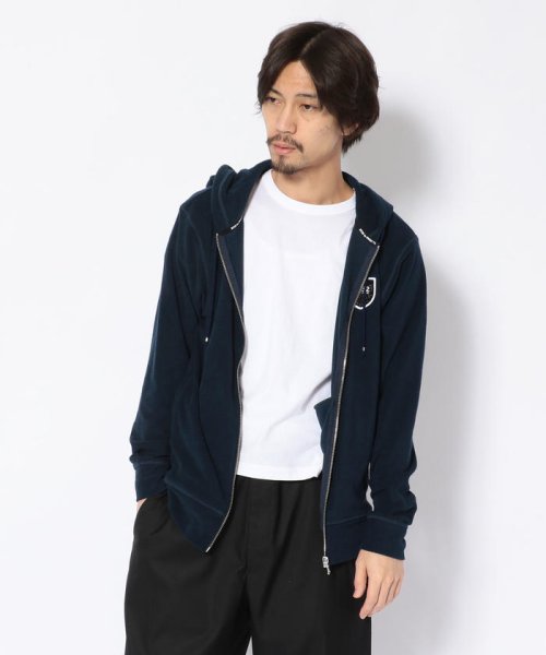 RoyalFlash(ロイヤルフラッシュ)/SY32 by SWEETYEARS /エスワイサーティトゥバイ スィートイヤーズ/PILE ZIP HOODIE/パイルジップフーディー/NAVY