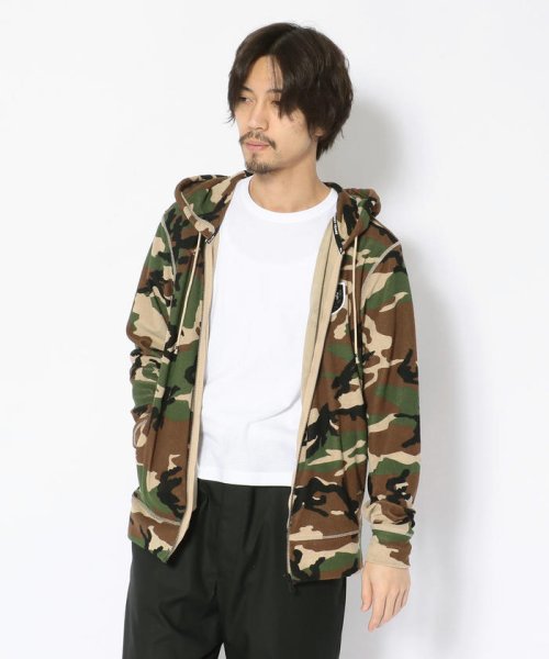 RoyalFlash(ロイヤルフラッシュ)/SY32 by SWEETYEARS /エスワイサーティトゥバイ スィートイヤーズ/PILE ZIP HOODIE/パイルジップフーディー/CAMO