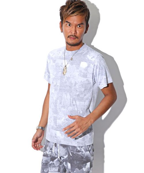セール サーフフォトセットアップ Tシャツ スウェットショーツ Bitter セットアップ Tシャツ ショーツ スウェット 半袖 ラグスタイル Luxstyle Magaseek