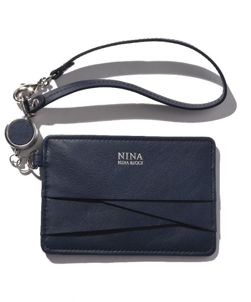 NINA NINA RICCI(ニナ・ニナ　リッチ)/リール付きパスケース【ディエップパース】/ネイビー