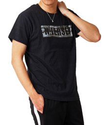 TopIsm(トップイズム)/ボックスロゴプリントクルーネック半袖Tシャツ/ブラック系1