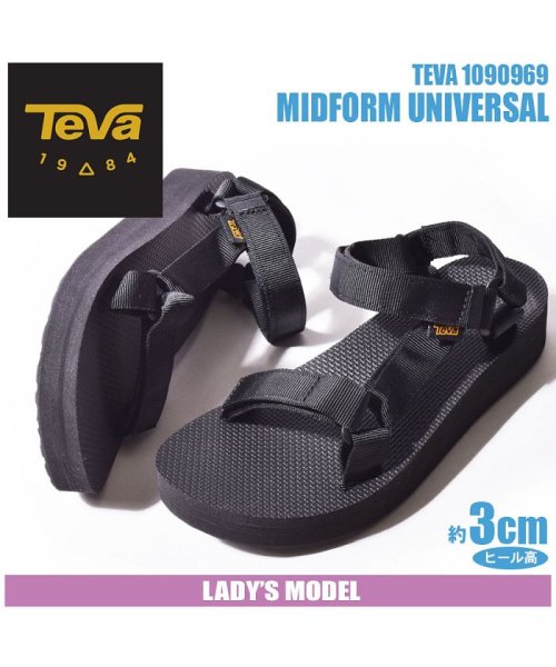 TEVA(テバ)/【TV】ミッドフォーム ユニバーサル MIDFORM UNIVERSAL スポーツサンダル/ブラック