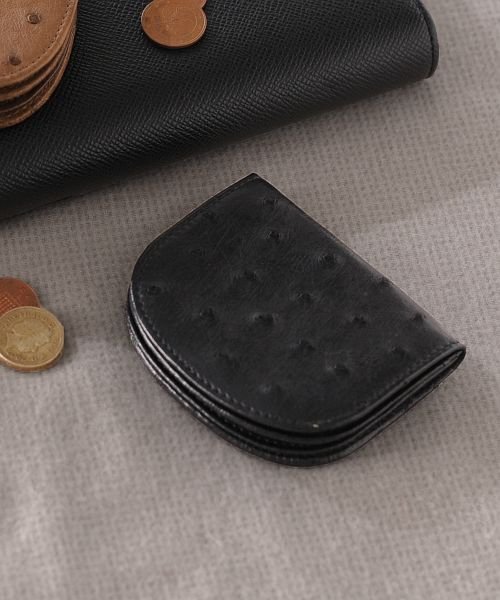 オーストリッチ レザー 小銭入れ 馬蹄型 レディース メンズ サンキョウショウカイ Sankyoshokai Magaseek オーストリッチ レザー 小銭入れ 馬蹄型 レディース メンズ サンキョウショウカイ Sankyoshokai Magaseek