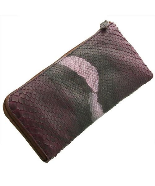 L字型 ファスナー 長財布 スペイン産 ダイヤモンド パイソン L字型 パイソン W1208976320(9295円)