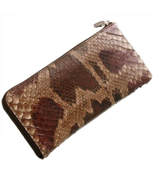 L字型 ファスナー 長財布 スペイン産 ダイヤモンド パイソン L字型 パイソン W1208976320(9295円)