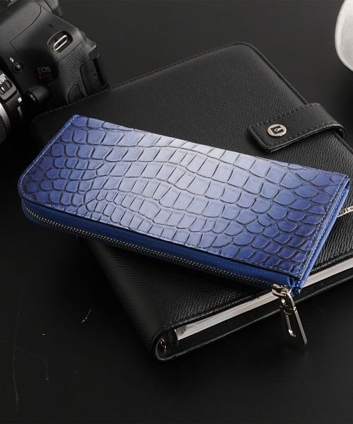 クロコダイルレザー 長財布 L字ファスナー メンズ レディース 本革 サンキョウショウカイ Sankyoshokai Magaseek