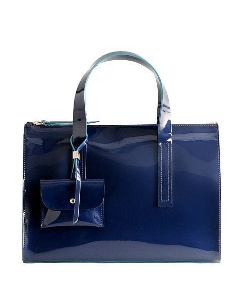 Ripani ハンドバッグ レディース 牛革 レザー エナメル イタリア製 小物入れ付き 2way 本革 リパーニ Ripani Magaseek