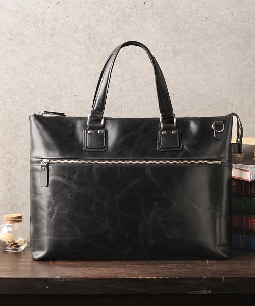 Mia Borsa 本革牛革レザー ビジネスバッグ メンズ 2way ミアボルサ Mia Borsa Magaseek