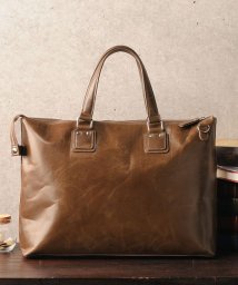 Mia Borsa(ミアボルサ)/[Mia Borsa] 本革牛革レザー ビジネスバッグ メンズ 2WAY A4/ブラウン