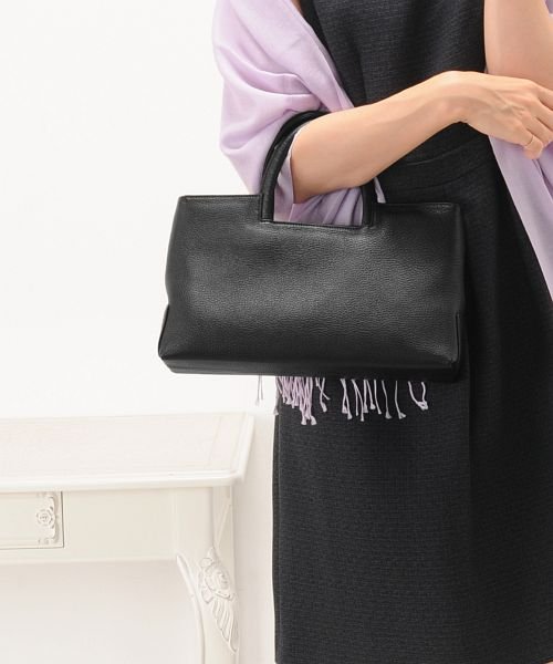 Jamale 日本製 牛革 ブラックフォーマル ハンドバッグ レディース ジャマレ Jamale Magaseek
