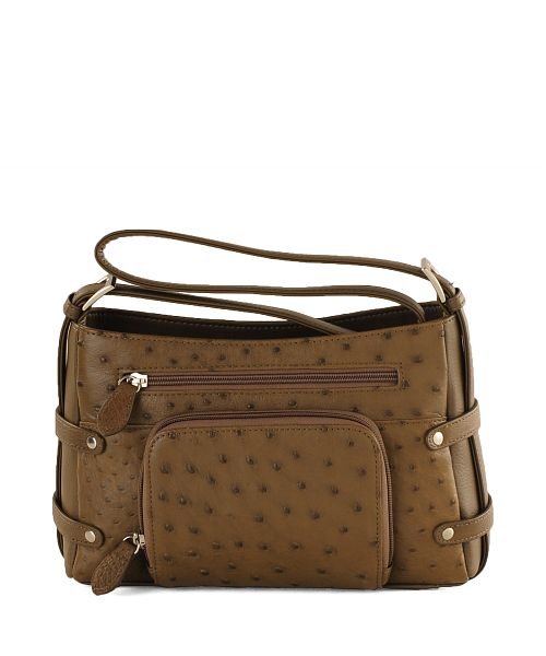 本革オーストリッチレザー お財布ショルダーバッグ ポシェット レディース サンキョウショウカイ Sankyoshokai Magaseek