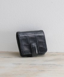 mieno(ミエノ)/[mieno] クロコダイルレザーミニ財布/ブラック