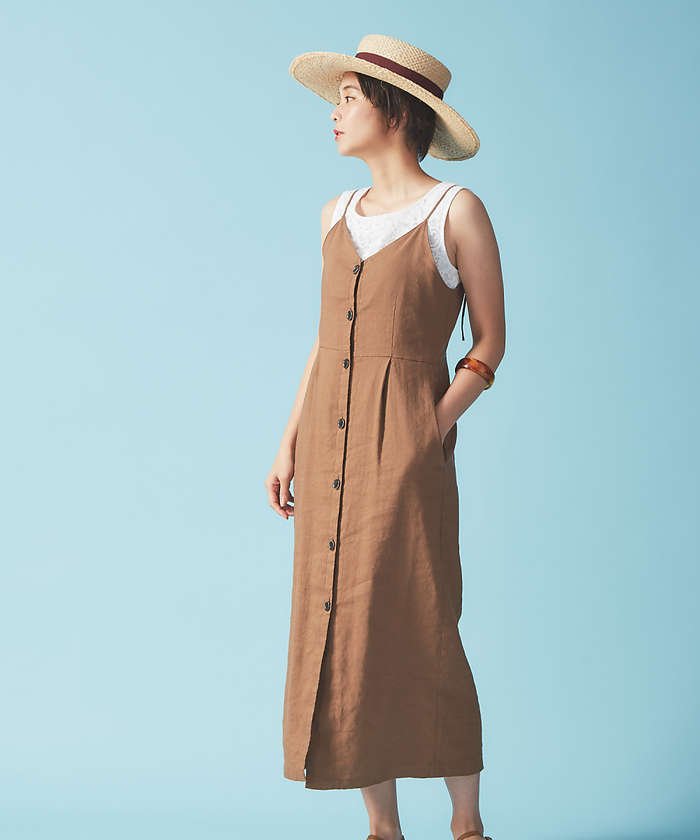 フロント釦キャミワンピース ルージュヴィフラクレ Rouge Vif La Cle Magaseek