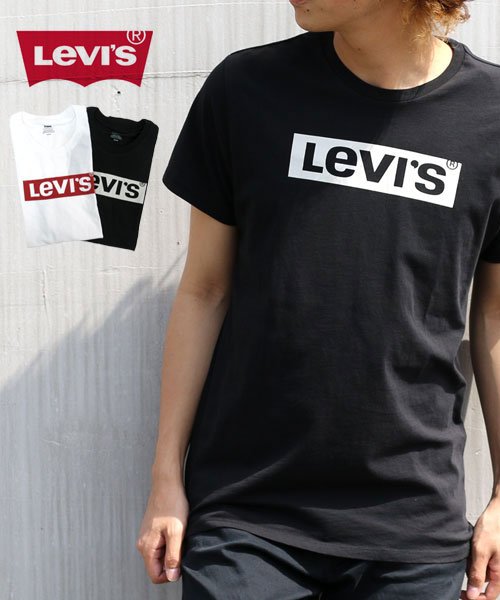 MARUKAWA(マルカワ)/【Levi’s】リーバイス ボックスロゴ 半袖Tシャツ/ブラック