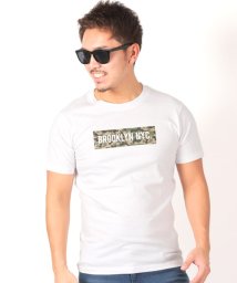 LUXSTYLE(ラグスタイル)/BROOKLYN NYCボックスロゴプリント半袖Tシャツ/ホワイト