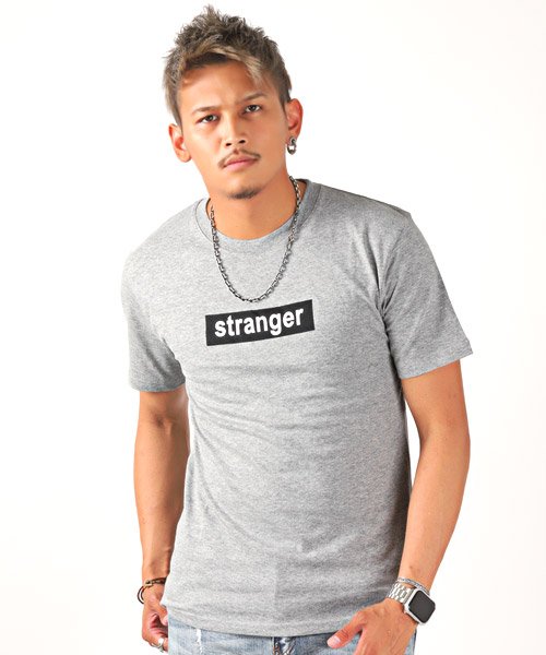Strangerボックスロゴプリント半袖tシャツ Tシャツ メンズ 半袖 プリント ラグスタイル Luxstyle Magaseek Strangerボックスロゴプリント半袖tシャツ Tシャツ メンズ 半袖 プリント ラグスタイル Luxstyle Magaseek