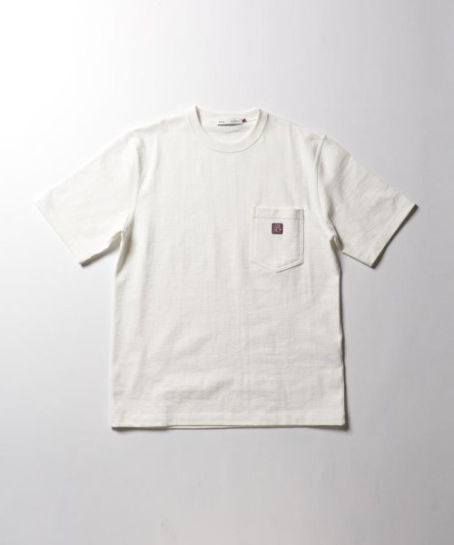 GLOSTER(GLOSTER)/【GUNG HO/ガンホー】ポケット付きTシャツ/ホワイト