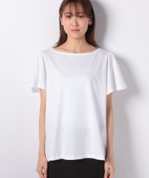 BENETTON (women)(ベネトン（レディース）)/コットンフレアスリーブ半袖Tシャツ・カットソー/ホワイト