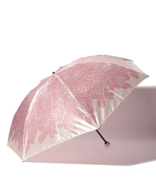 LANVIN Collection(umbrella)(ランバンコレクション（傘）)/LANVIN COLLECTION 婦人 ミニ傘 サテン バラ/ピンク