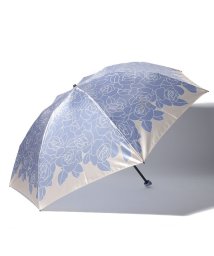 LANVIN Collection(umbrella)(ランバンコレクション（傘）)/LANVIN COLLECTION 婦人 ミニ傘 サテン バラ/サックスブルー